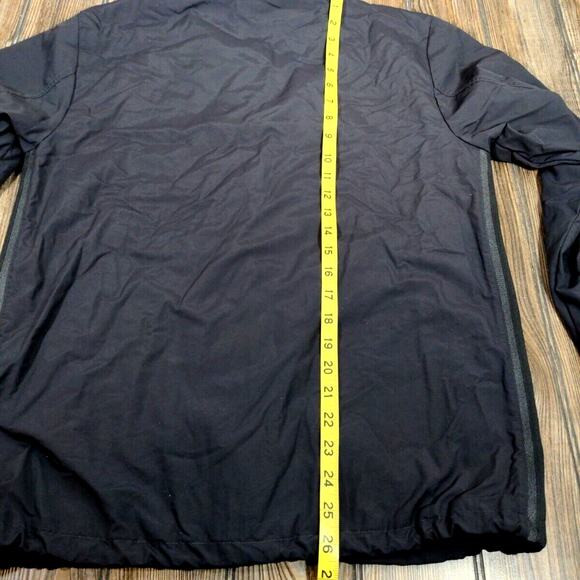 Adidas Men Portland Timbers Lined Jacket Windbreaker Soccer Track Snap Gray Sz S - Picture 6 of 12